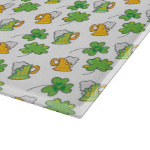 St. Patrick's Day Glass Cutting Board