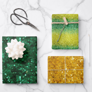 St. Patrick's Day Glitter Wrapping Paper Sheet