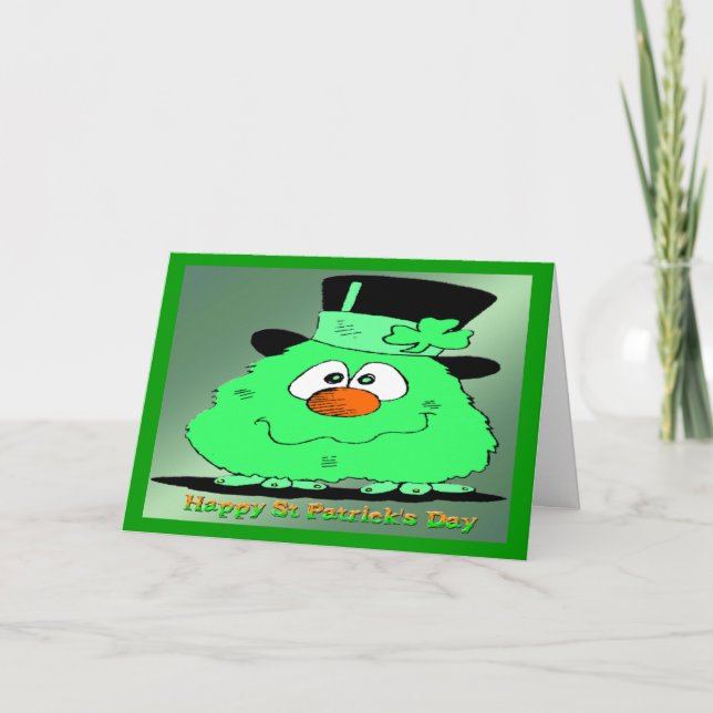St Patrick's Day Gnome Card (Front)