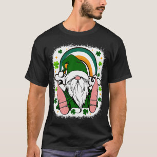 St Patricks Day Gnome Irish Rainbow Shamrock gnome T-Shirt