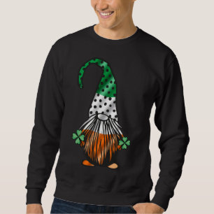 St Patrick's Day Gnome Long Legged Gnomes Irish Gr Sweatshirt