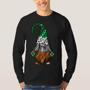 St Patrick's Day Gnome Long Legged Gnomes Irish Gr T-Shirt