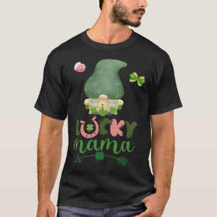 St Patrick's Day Gnome Lucky Mama T-Shirt