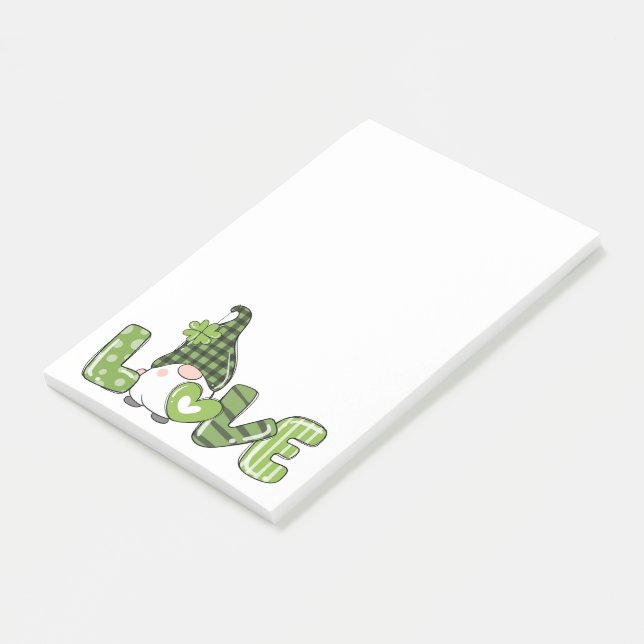 St. Patrick's Day Gnome Post-it Notes (Angled)