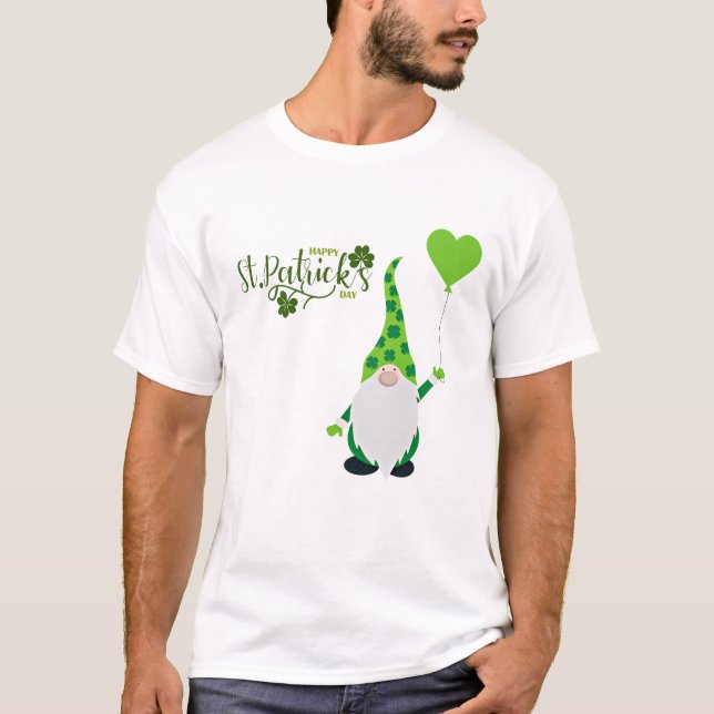 St. Patrick's Day Gnome T-Shirt (Front)