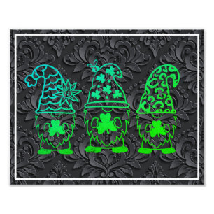 St. Patrick's Day Gnomes-60682 Photo Print