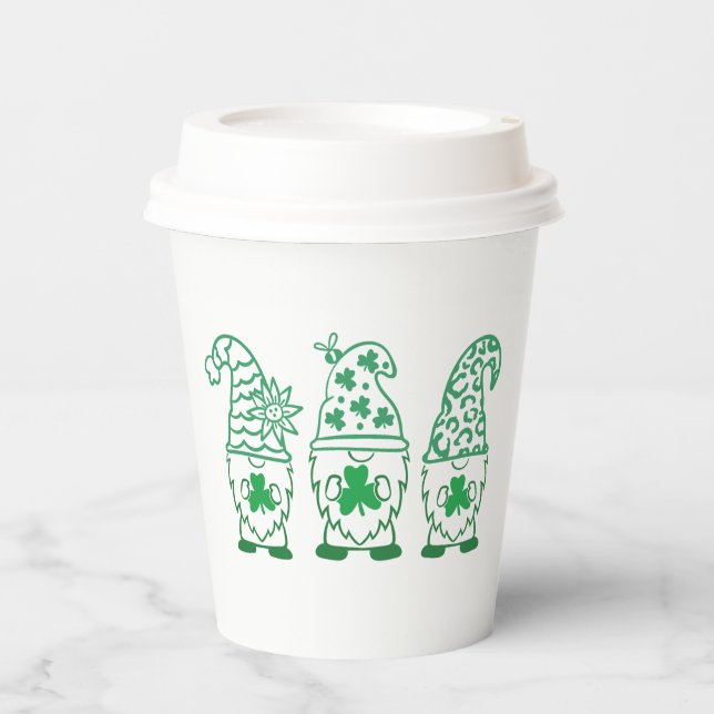 St. Patrick's Day Gnomes-67845 Paper Cups (Front)