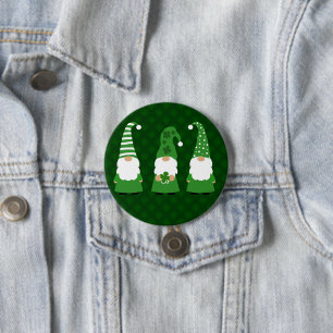 St Patricks Day Gnomes 7.5 Cm Round Badge