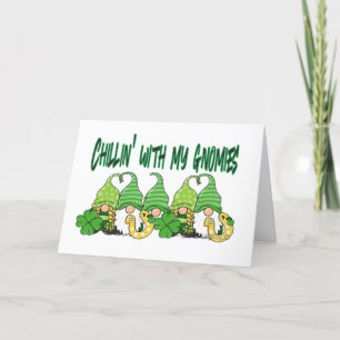 St. Patrick's Day Gnomes Holiday Card