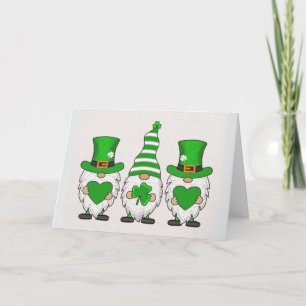 St. Patrick's Day Gnomes Holiday Card