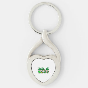 St. Patrick's Day Gnomes Key Ring