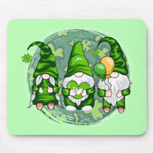 St. Patrick's Day Gnomes Shamrock Gnomes-54989 Mouse Pad