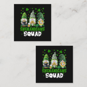 St Patricks Day Gnomes Shenanigans Squad Saint Loyalty Card