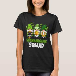 St patricks day gnomes shenanigans squad saint T-Shirt