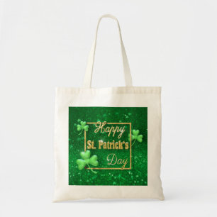 St. Patrick's Day Gold Shamrock Tote Bag