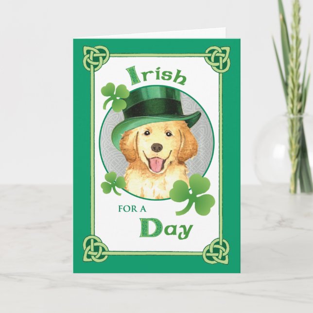 St. Patrick's Day Golden Card (Front)