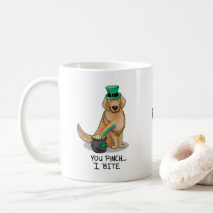 St. Patrick's Day Golden Retriever Dog Coffee Mug