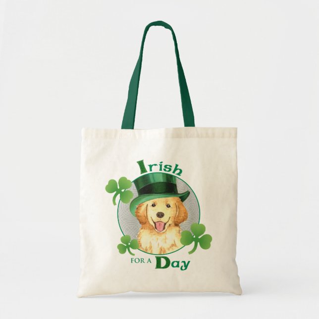 St. Patrick's Day Golden Tote Bag (Front)