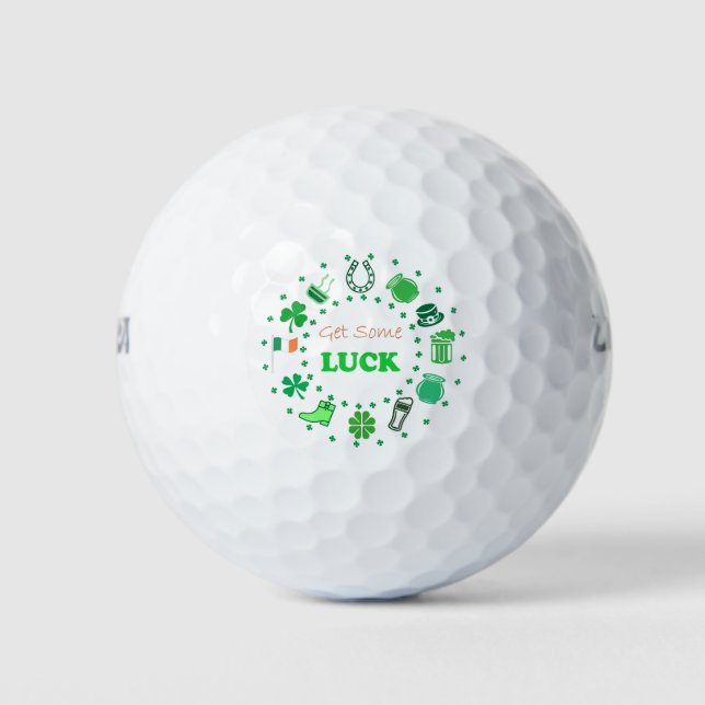 St. Patrick's Day  Golf Balls (Front)