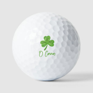 St. Patrick's Day Golf Golfer Custom Personalised Balls