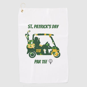 St. Patrick's Day Golf Par Tee Monogramed Golf Towel