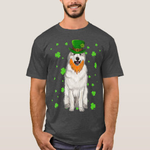 St Patricks Day Great Pyrenee Dog Shamrock Gift T-Shirt