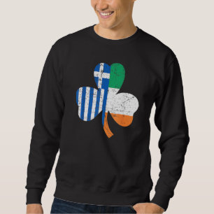 St Patrick's Day Greek Flag Irish Greece Sweatshirt