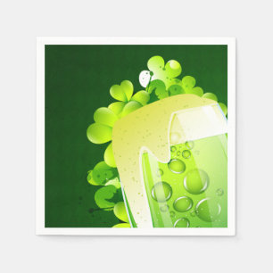 St. Patrick's Day Green Beer Napkin
