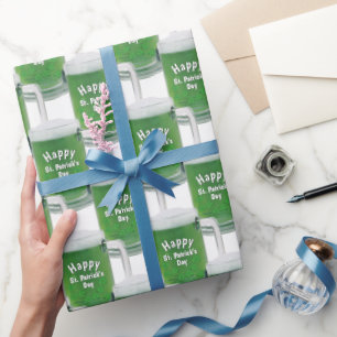 St. Patrick's Day Green Beer  Wrapping Paper