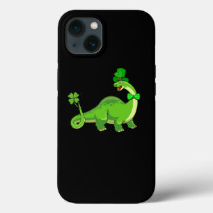 St Patricks Day Green Dinosaur Shamrock Irish Hat iPhone 13 Case