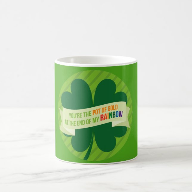 St. Patrick's Day Green Irish Print Mug (Center)