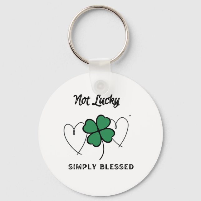 St Patricks Day Green Key Ring (Front)