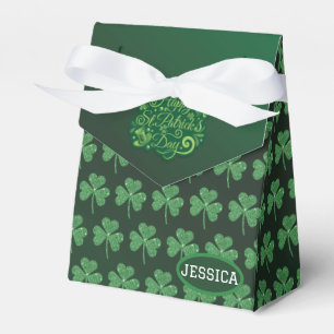 St. Patrick's Day Green Shamrock Vine Irish Party  Favour Box