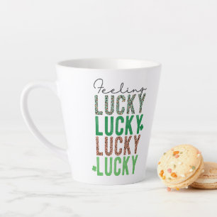 St. Patrick's Day Green Shamrock Vine Irish Party Latte Mug
