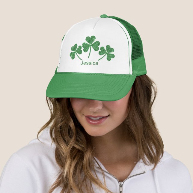 St. Patrick's Day Green Shamrock Vine Irish Party  Trucker Hat (In Situ)