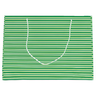 St. Patrick's Day Green Stripes Pattern-54608 Large Gift Bag