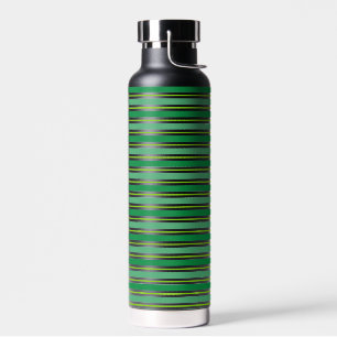 St. Patrick's Day Green Stripes Pattern-54608 Water Bottle