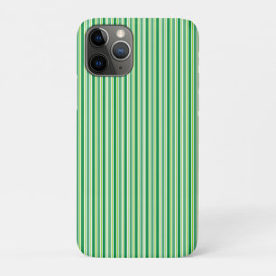 St. Patrick's Day Green Stripes Pattern iPhone 11 Pro Case