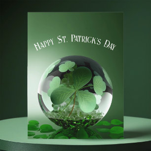 St. Patrick's Day Green World Postcard
