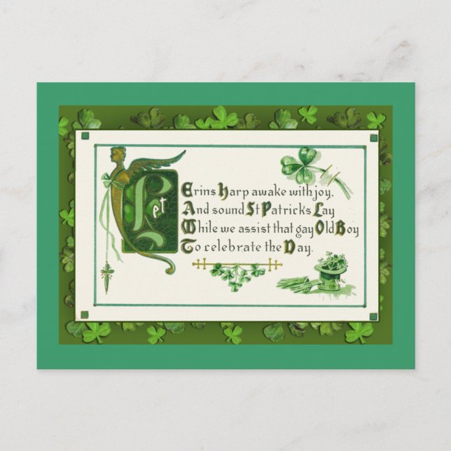 St. Patrick's Day Greeting Cards and Postcards (Front)