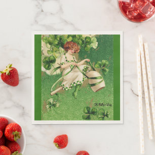 St. Patrick's Day Greeting Paper Napkins