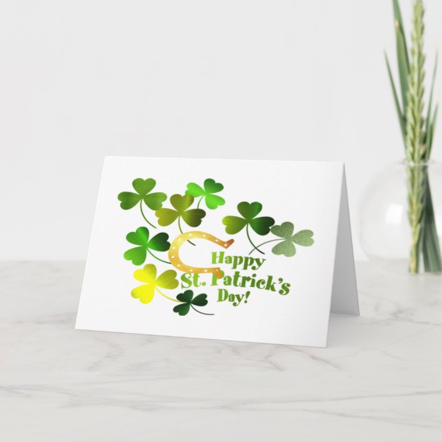 St.Patrick's Day greetings Card (Front)