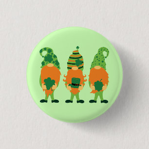 St. Patrick's Day Grnomes 3 Cm Round Badge