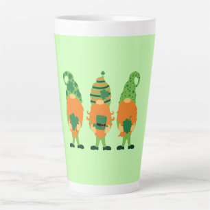 St. Patrick's Day Grnomes Latte Mug