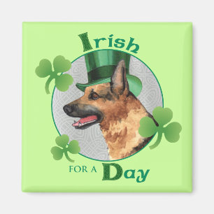 St. Patrick's Day GSD Magnet