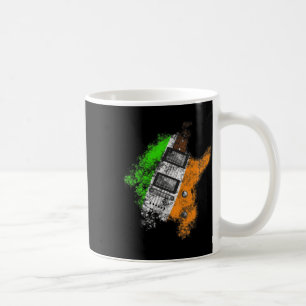 St Patricks Day Guitar Irish Flag Electric Guitari Coffee Mug