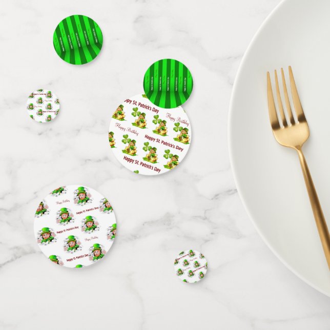 St. Patrick's Day Happy Birthday  Confetti (Group)