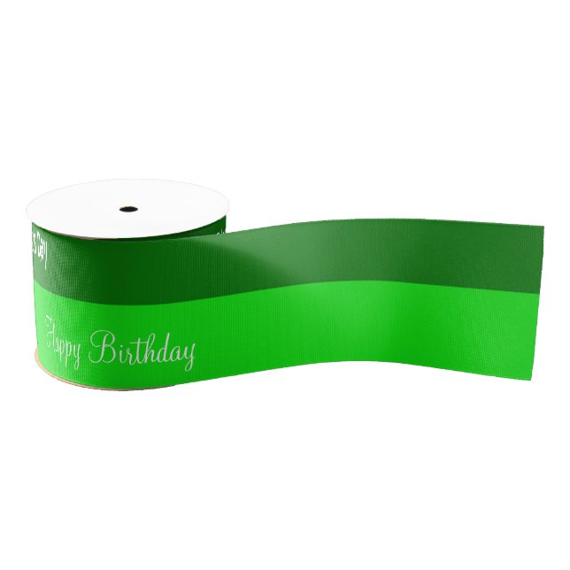 St. Patrick's  Day Happy Birthday Ribbon Grosgrain Ribbon (Spool)