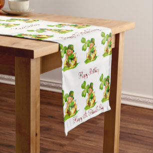 St. Patrick's Day Happy Birthday Table Runner
