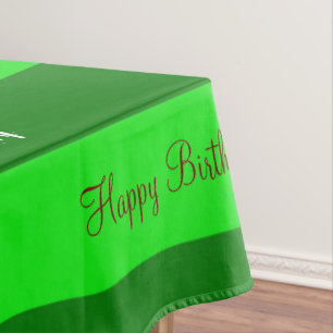 St. Patrick's Day Happy Birthday Tablecloth